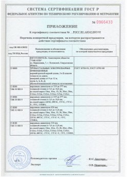 2016.11.25 Балашов - Сваи сертификат + Трубы стальные электросварные прямошовные. Приложение 1 доп. для сертификата на сваи